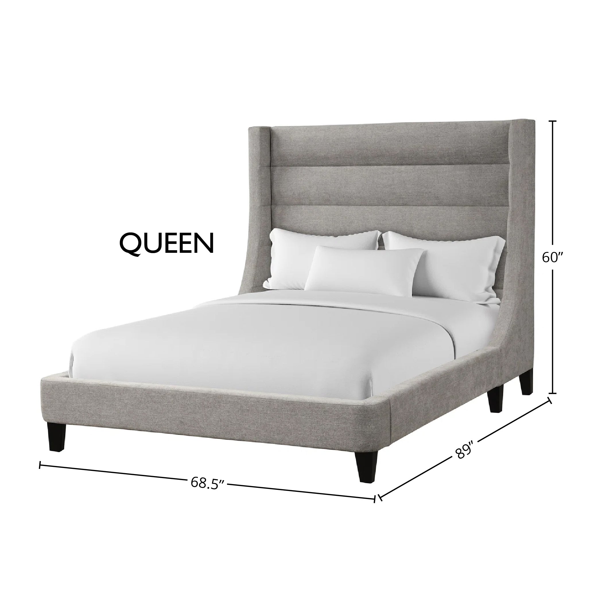 Parker Living Sleep Jacob - Luxe Light Grey Queen Bed