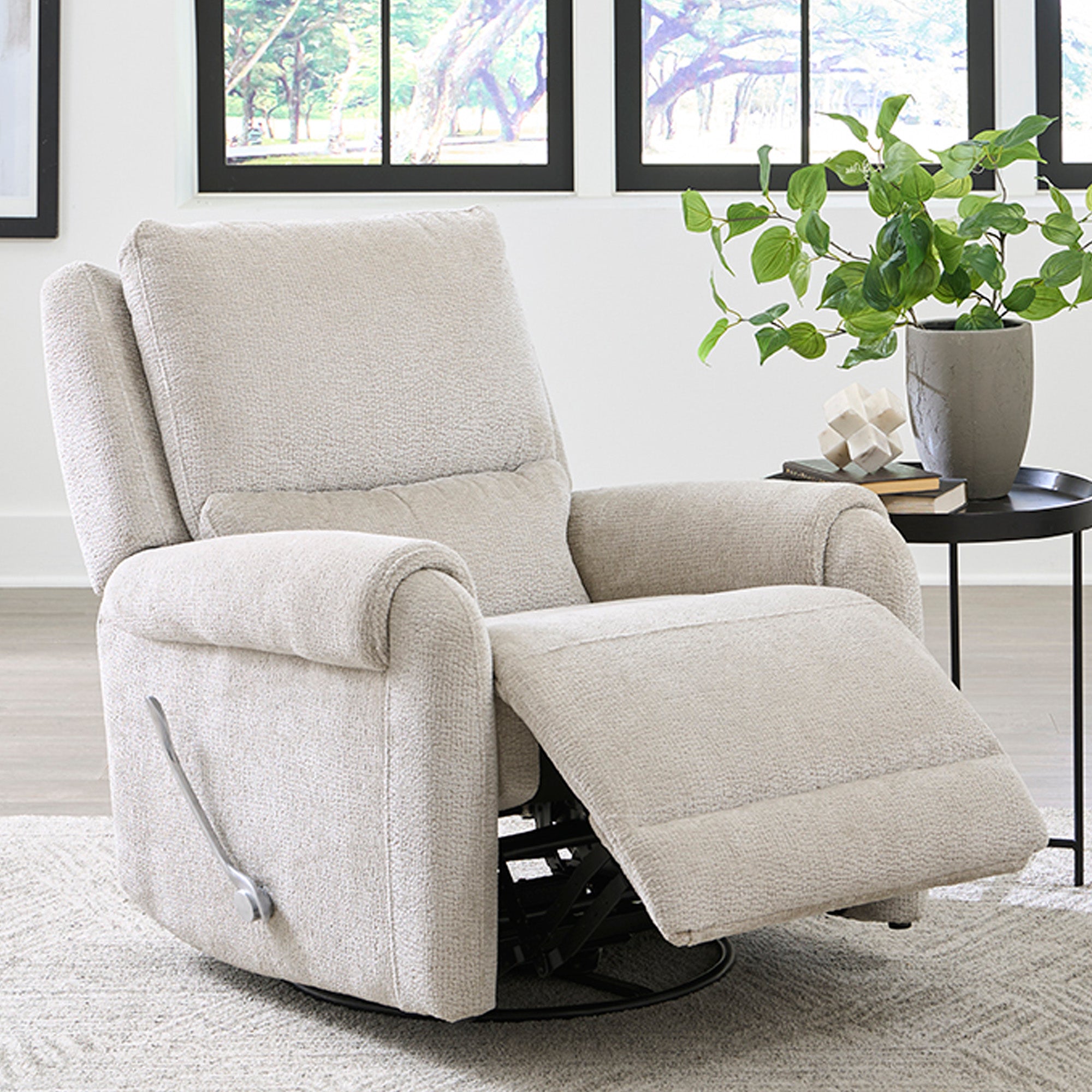 Parker Living Gentry - Ecru Mist Manual Swivel Glider Recliner Two Pack