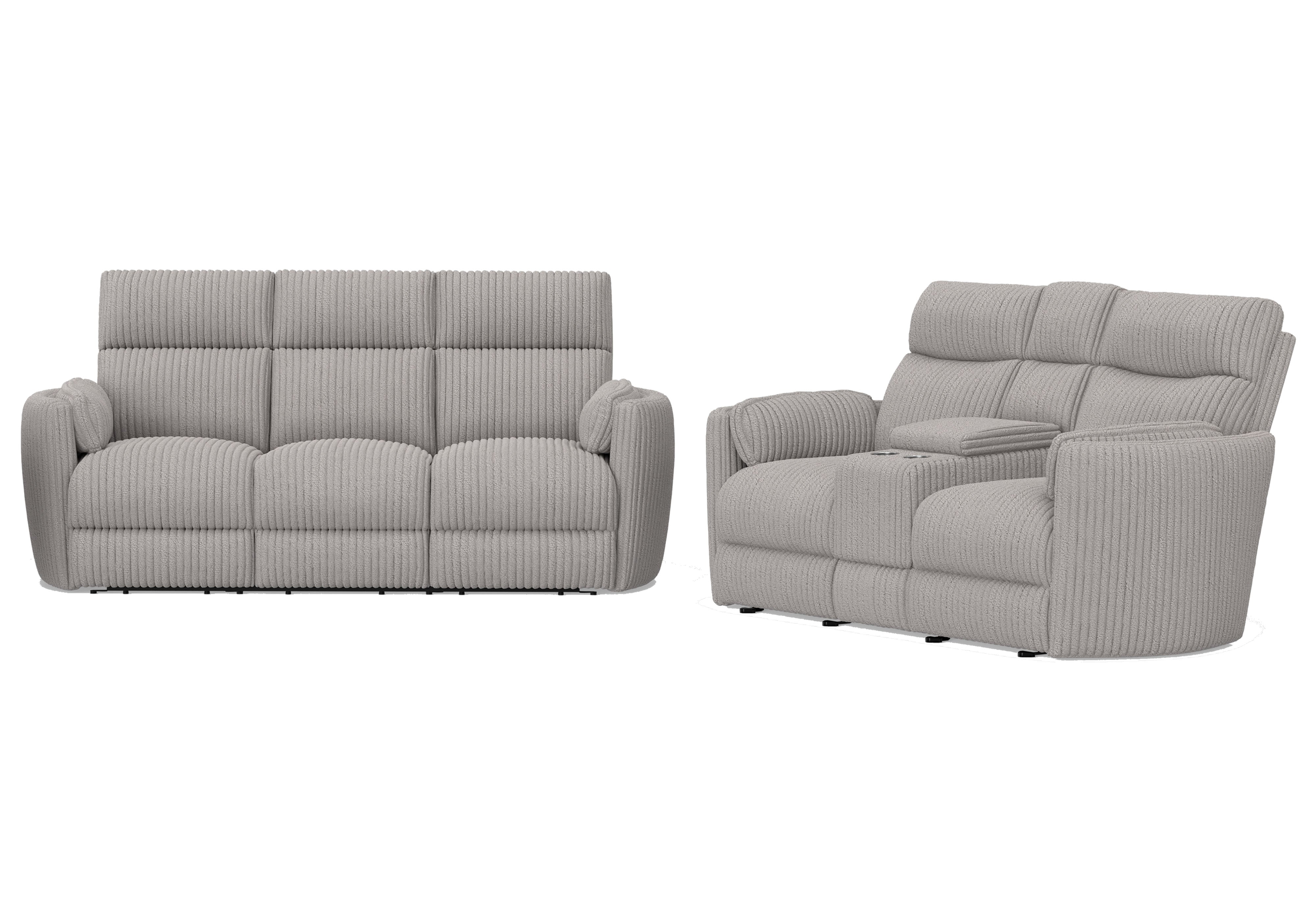Parker Living Radius - Mega Grey Power Reclining Sofa and Loveseat