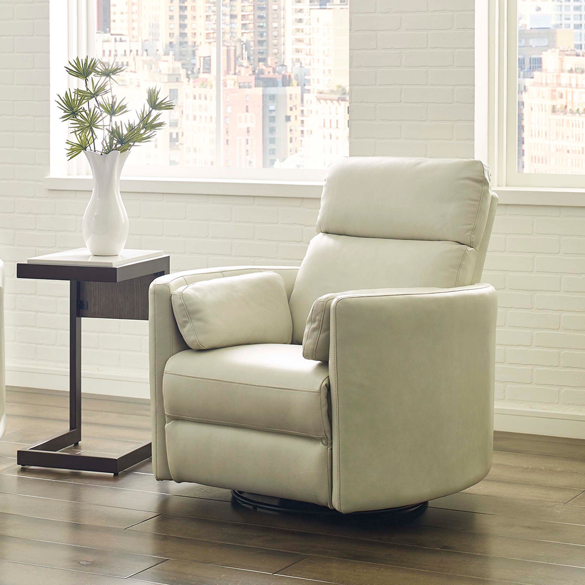 Parker Living Radius - Florence Ivory - Powered By Freemotion Cordless Power Swivel Glider Recliner