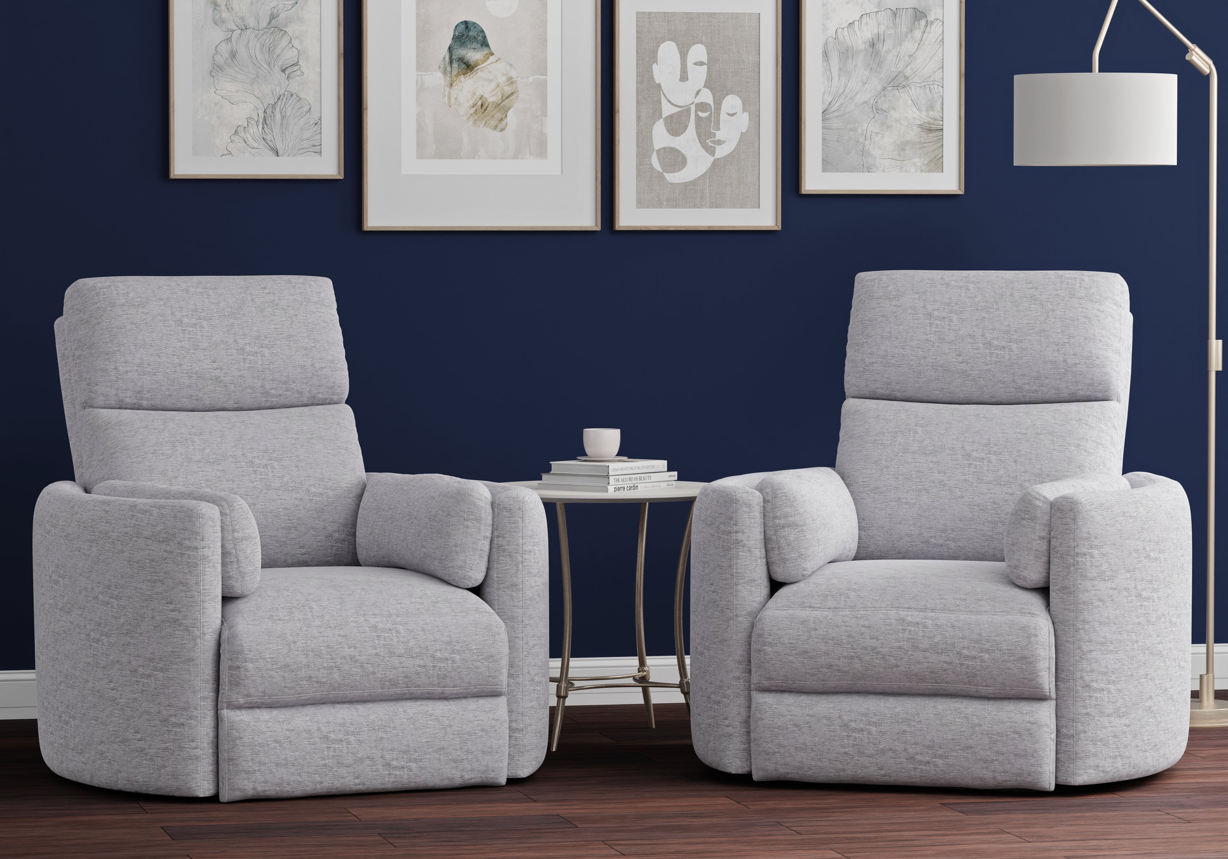 Parker Living Radius - Mineral Power Swivel Glider Recliner Two Pack