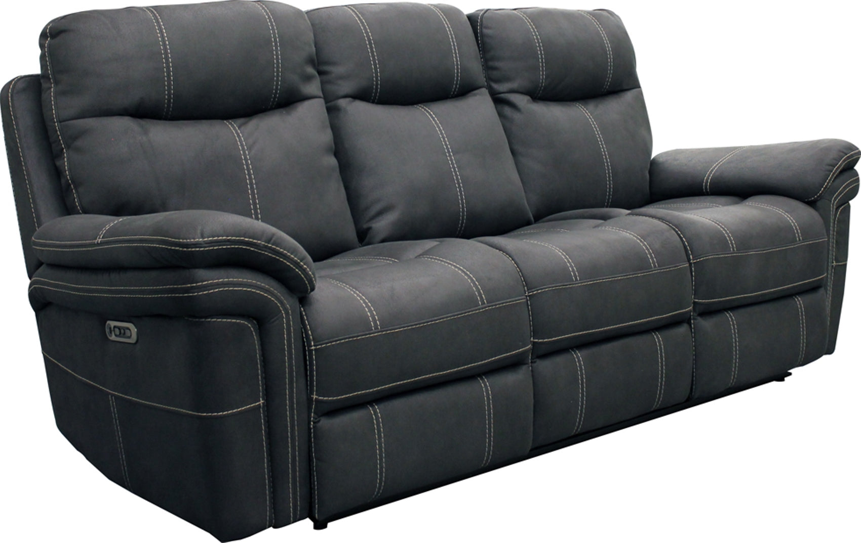 Parker Living Mason - Charcoal Power Reclining Sofa Loveseat and Recliner