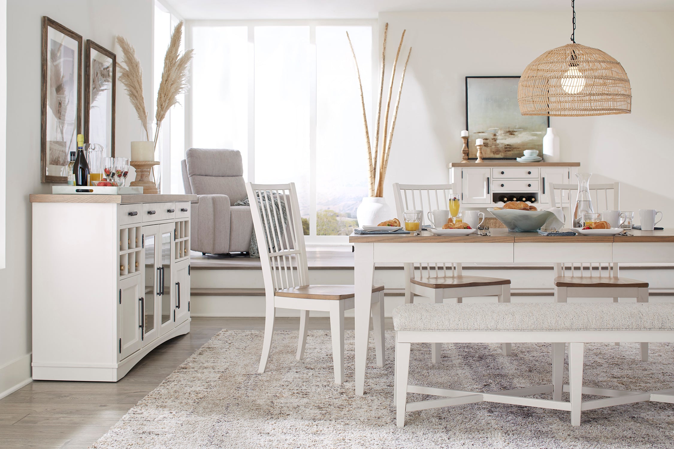 Parker House Americana Modern Dining 66 In. X 19 In. Buffet Server with Quartz Insert