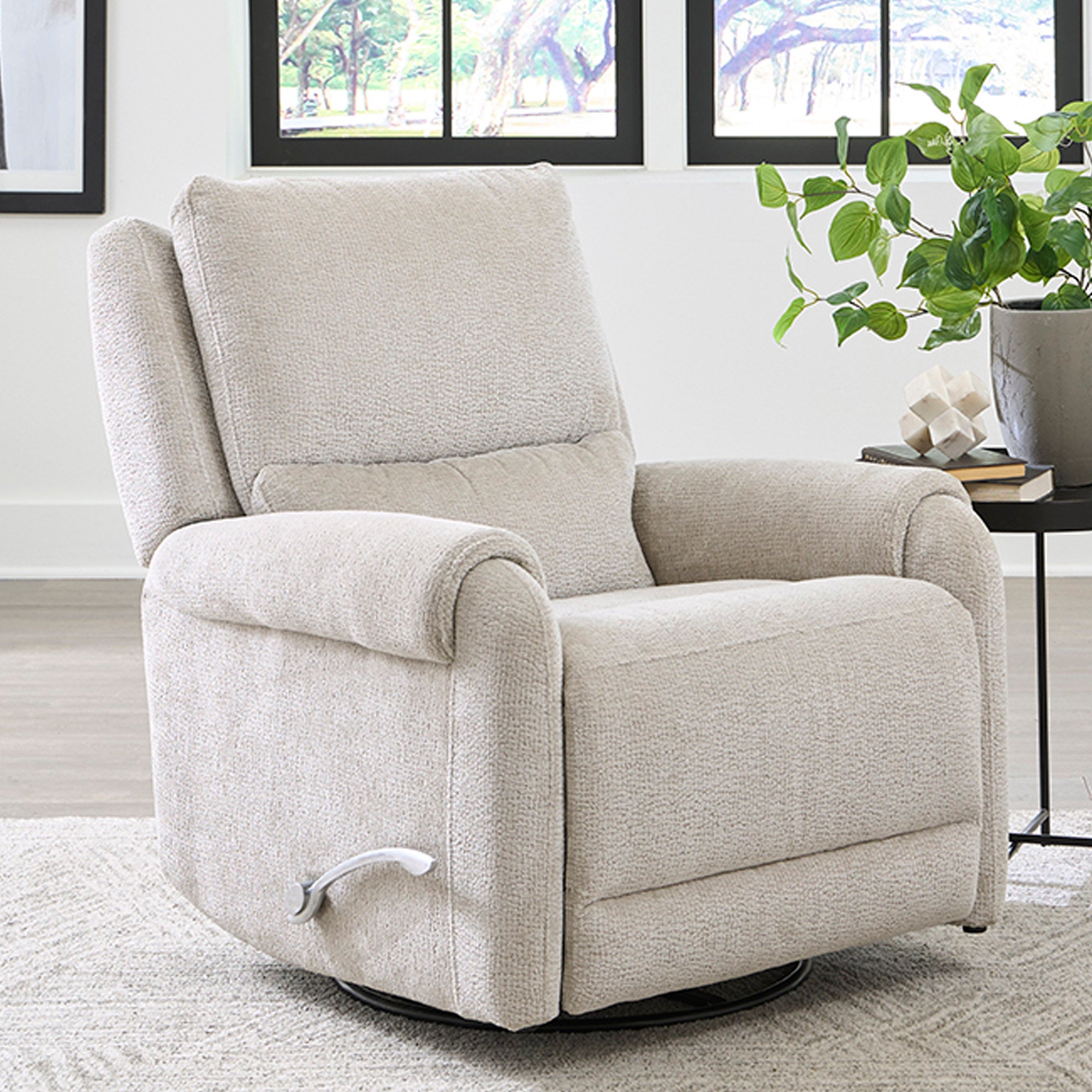 Parker Living Gentry - Ecru Mist Manual Swivel Glider Recliner Two Pack