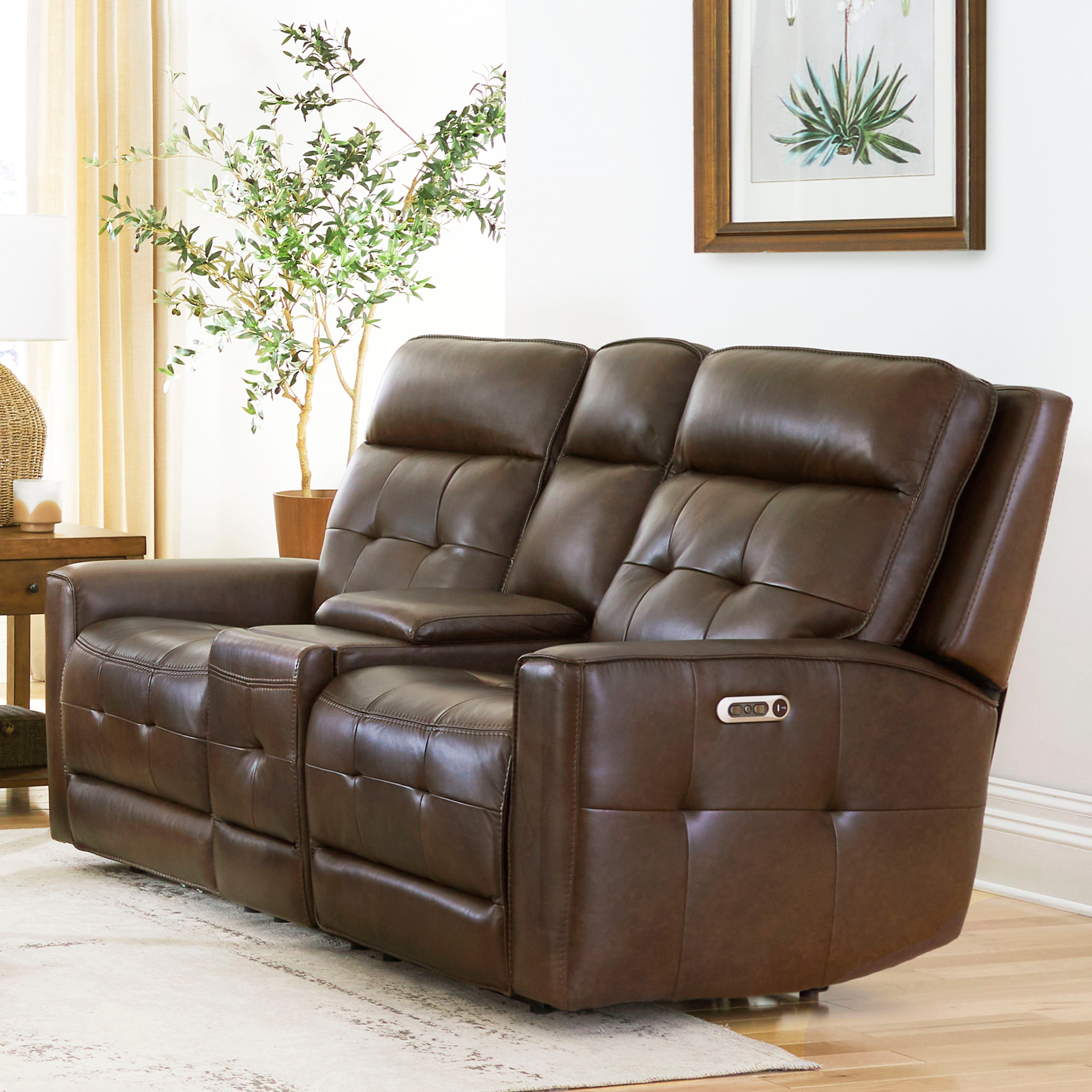 Parker Living Canterbury - Acorn Power Reclining Zero Gravity Sofa Loveseat and Recliner