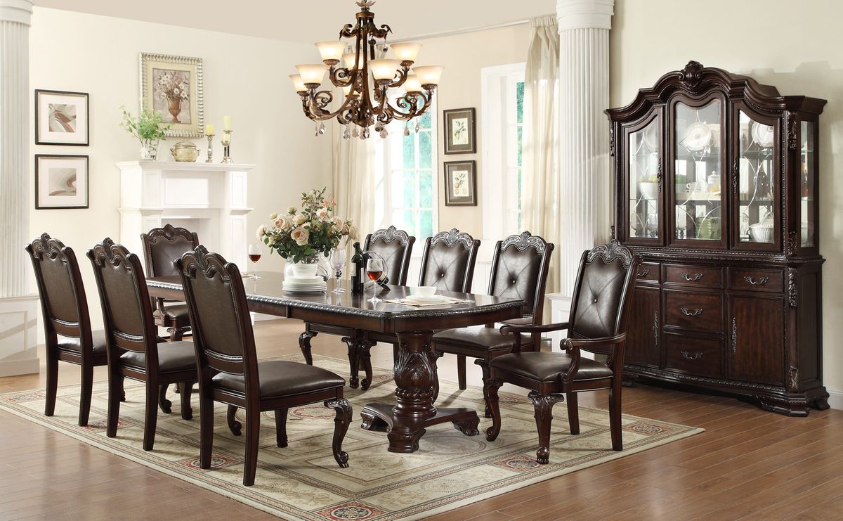 Crown Mark Kiera Dining Arm Chair in Warm Brown (Set of 2) 2150A - Ideal Furniture (Fresno,CA) 