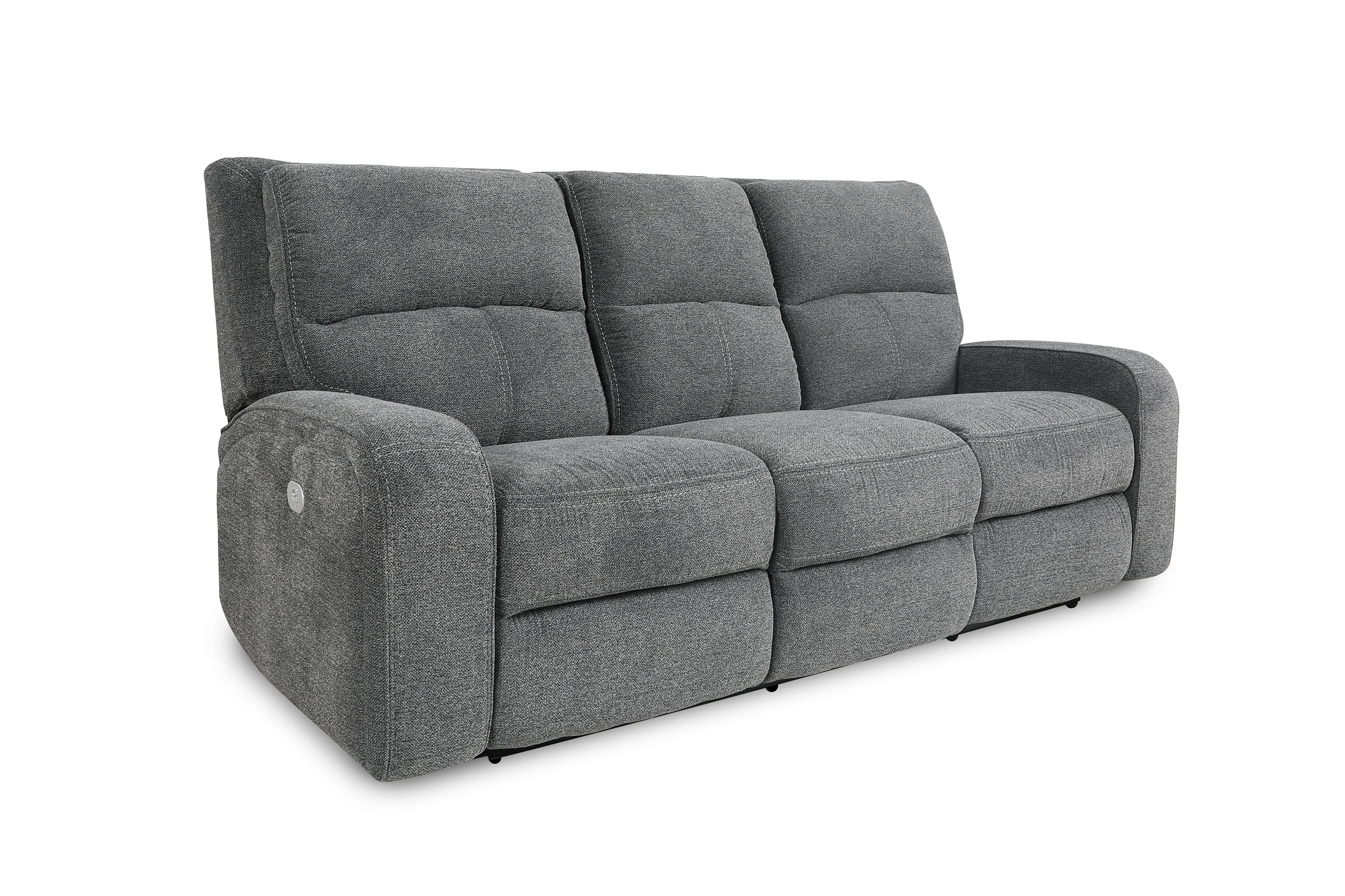 Parker Living Polaris - Bizmark Grey Power Reclining Sofa and Loveseat