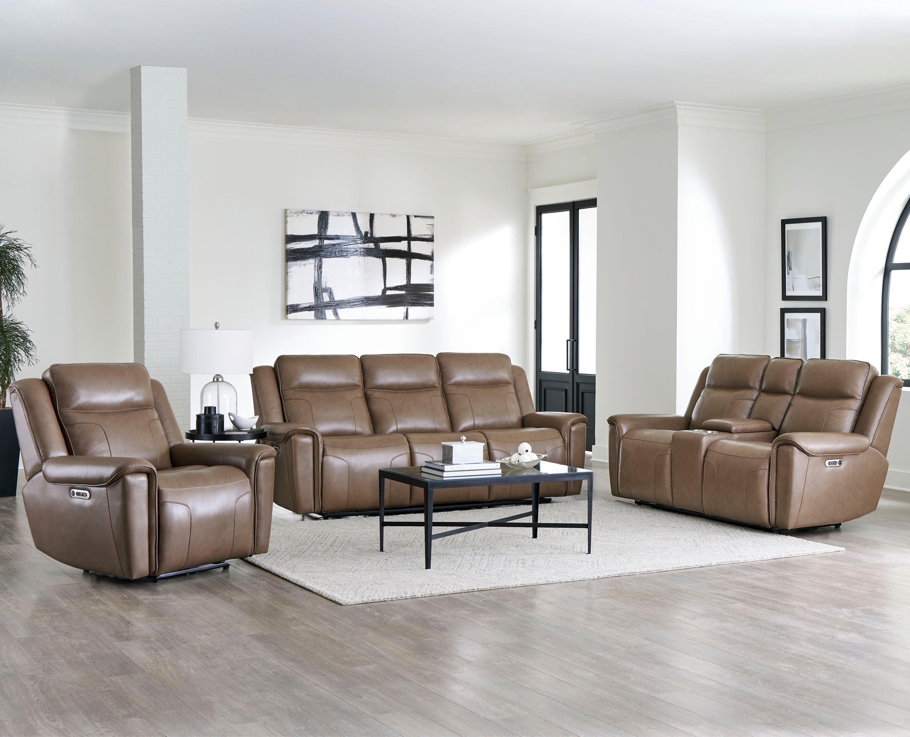 Parker Living Atlantis - Smooth Latte Power Reclining Zero Gravity Sofa, Loveseat and Recliner