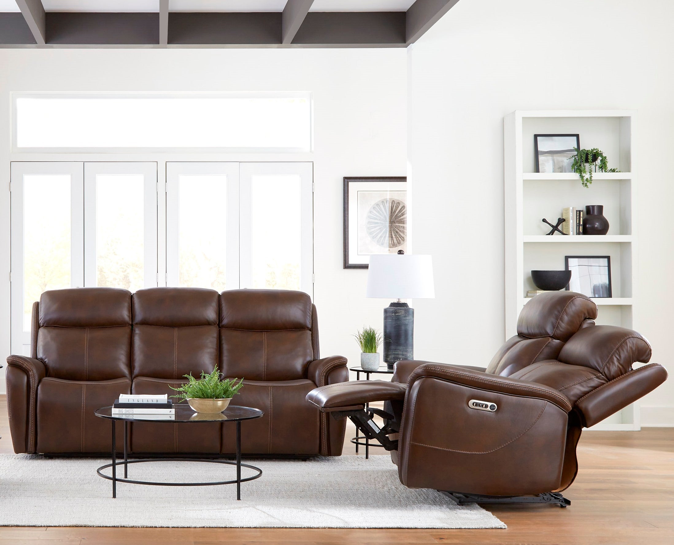 Parker Living Cascade - Auburn Power Reclining Sofa and Loveseat